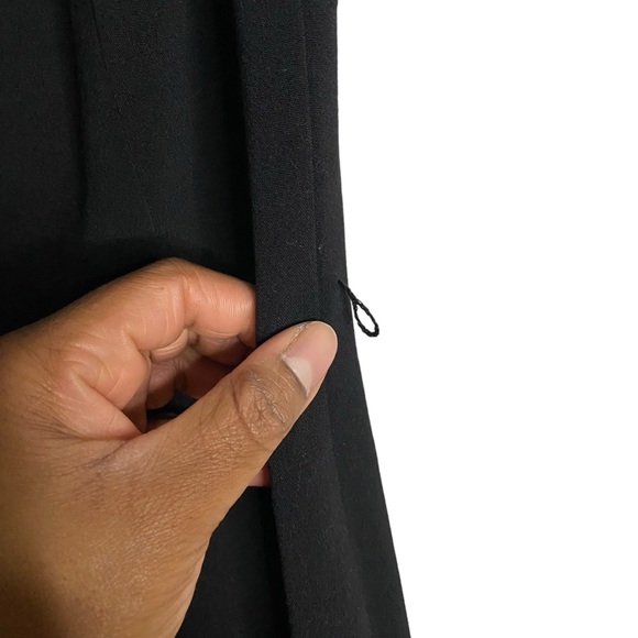 Ellen Tracy Women's Black Cowl Neck Sleeveless Midi Dress - Picture 11 of 11